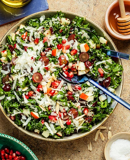 Festive Pomegranate Kale Salad