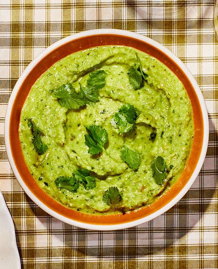 Roasted Tomatillo and Avocado Salsa