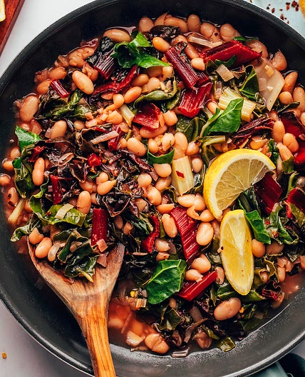 Super Nourishing Beans & Greens (1 Pan!)