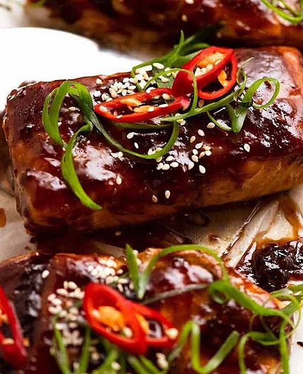Asian Glazed Baked Barramundi (or other fish)