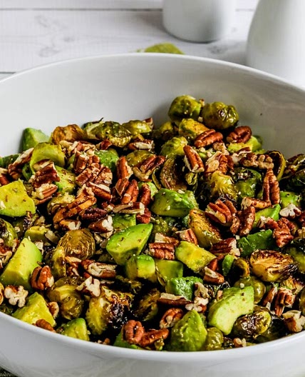 Brussels Sprouts with Avocados and Pecans