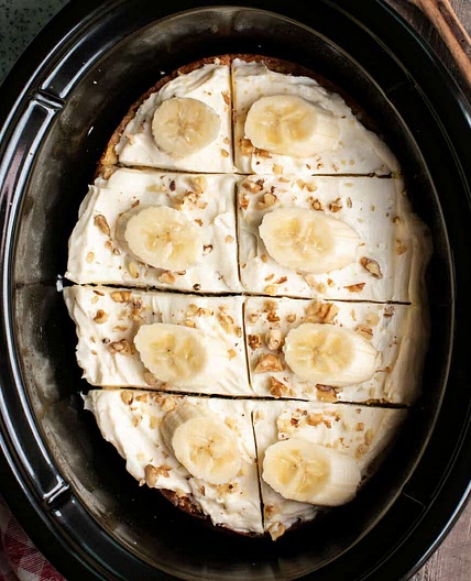 Slow Cooker Banana Nut Cake