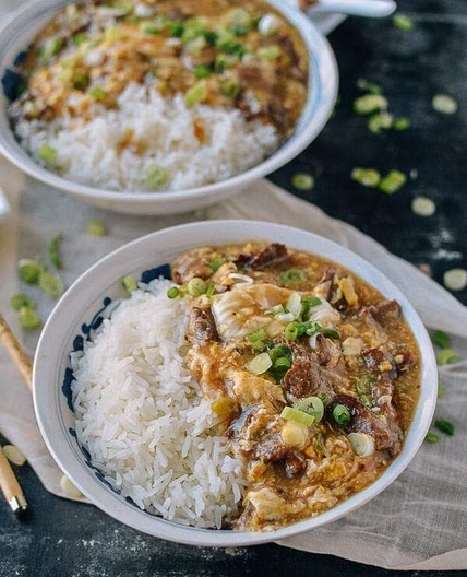 Beef and Egg Stir Fry Rice Bowls