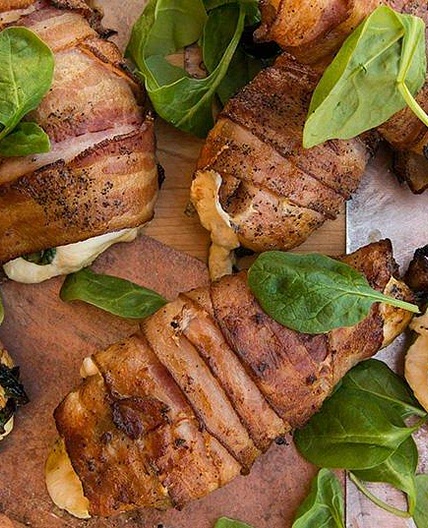 Bacon-Wrapped Stuffed Chicken Breast