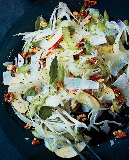 Celery, Fennel and Apple Salad with Pecorino and Walnuts