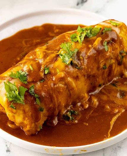 Smothered Beef Burrito (Wet Burrito)