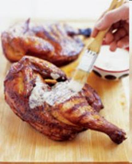 Alabama BBQ Chicken on a Gas Grill