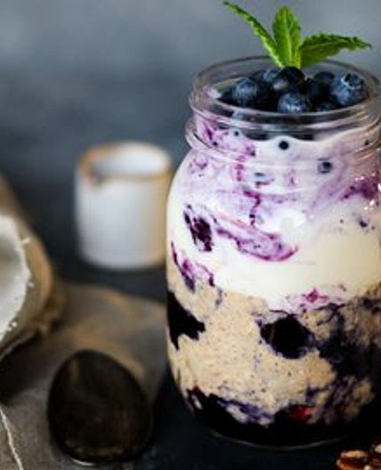 Blueberry Muffin Overnight Oats