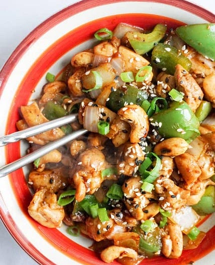 Easy Keto Cashew Chicken Recipe