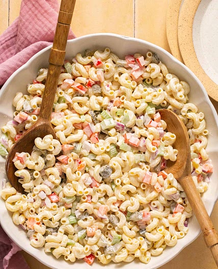 The Best Healthy Macaroni Salad (Deli Style!)