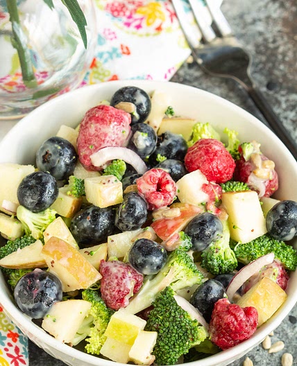 Berry Salad with Sweet Vidalia Onion Dressing