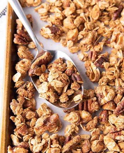 4 Ingredient Gluten Free Granola (Vegan)
