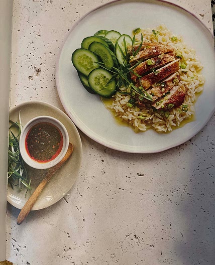 One pan ginger-shallot chicken and rice 