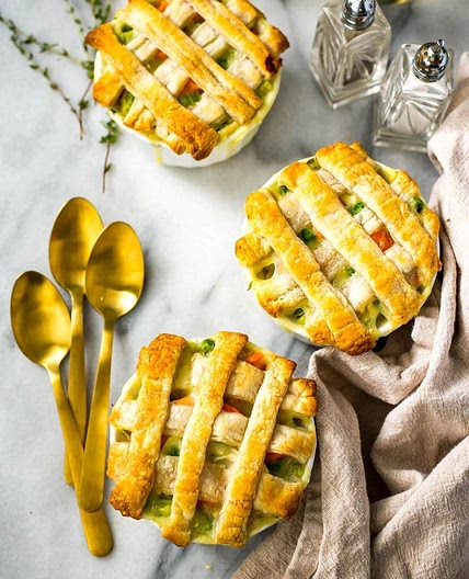 Super Easy Mini Chicken Pot Pies