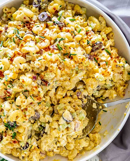 Deviled Egg Macaroni Salad