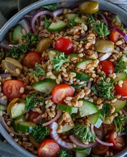 Easy Bulgur Salad in a Jar