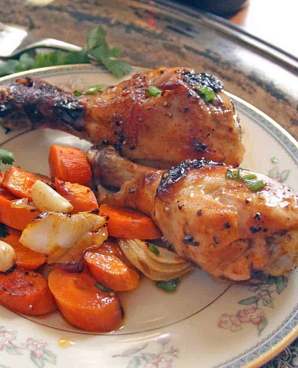 Baked Chicken Legs For One