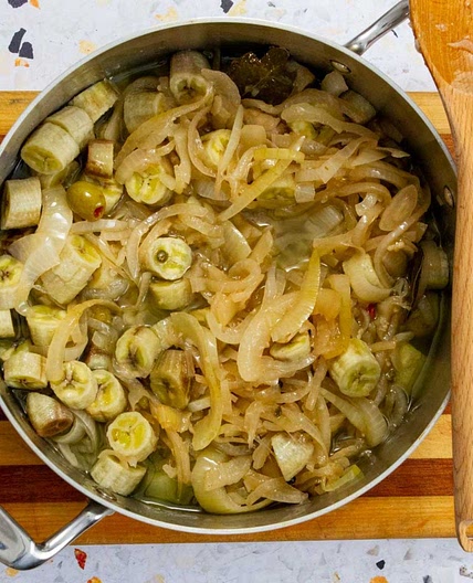 Guineos en Escabeche, Puerto Rican Pickled Green Bananas