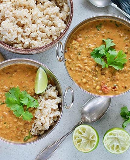 Mung Bean and Coconut Curry