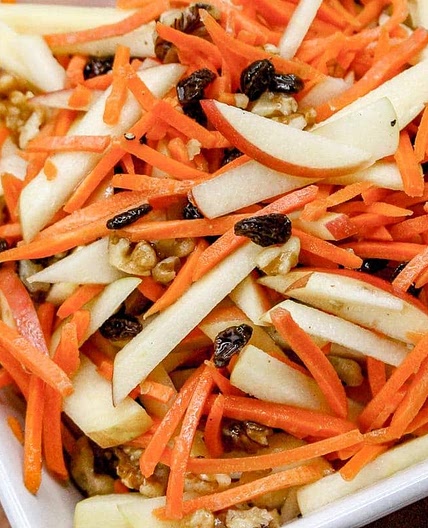 Carrot and Raisin Salad with Apples Recipe