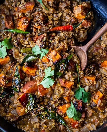 Lentil Dal with Sweet Potatoes