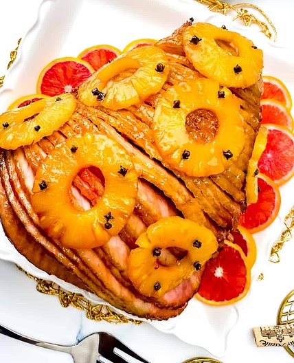Guava-Pineapple Glazed Ham