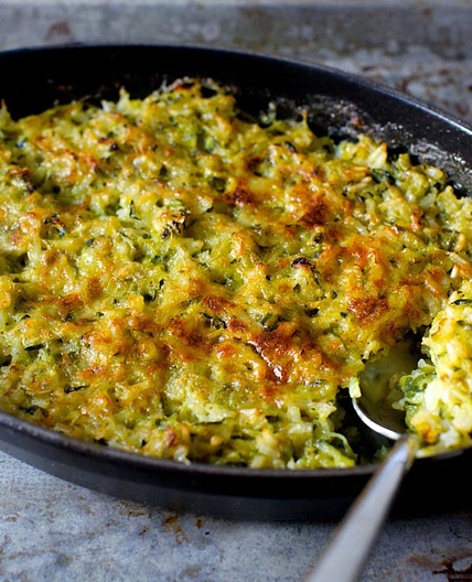 Zucchini, Rice and Cheese Gratin (Tian de Courgettes au Riz)