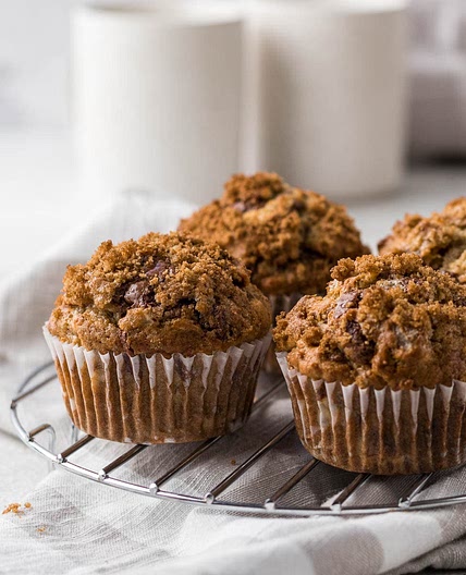 Banana Walnut Chocolate Chip Muffins