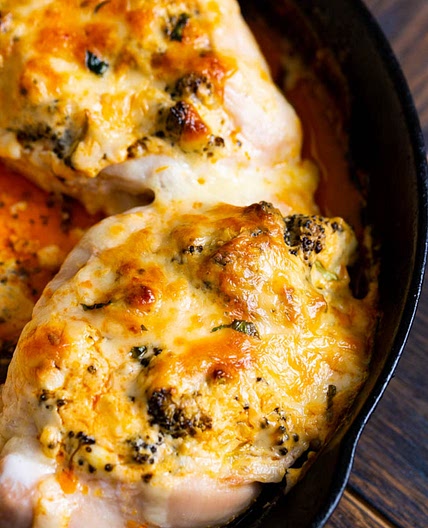 Broccoli Stuffed Buffalo Chicken Breast