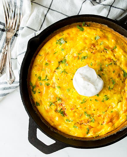 Mexican Frittata with fresh pico de gallo