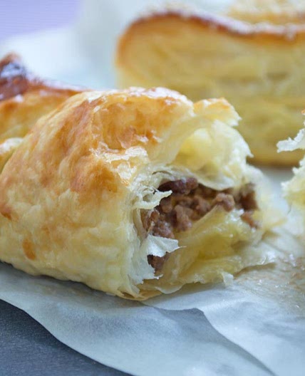 Blätterteig-Hackfleisch-Täschli