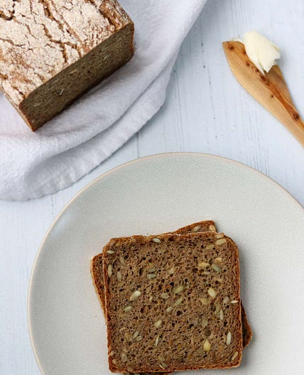 Sourdough Danish Rye Bread (Rugbrød)
