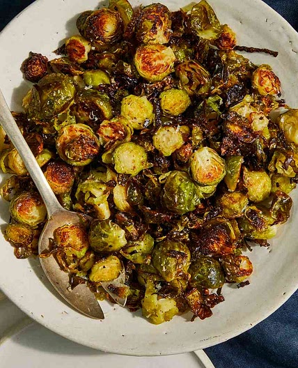 Shredded Parmesan Brussels Sprouts
