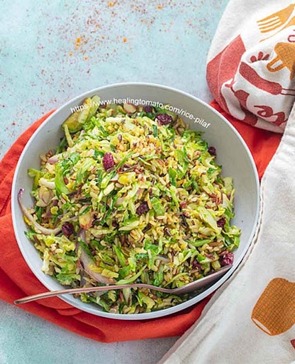 Brussels sprouts pilaf recipe