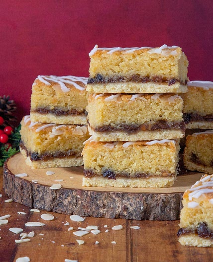 Mince Pie Bakewell Squares