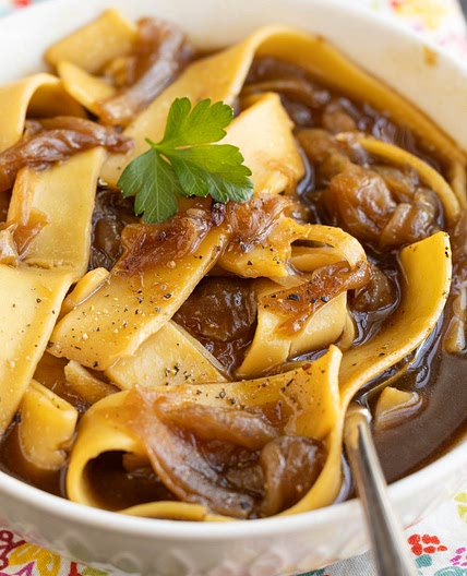 French Onion Noodle Soup