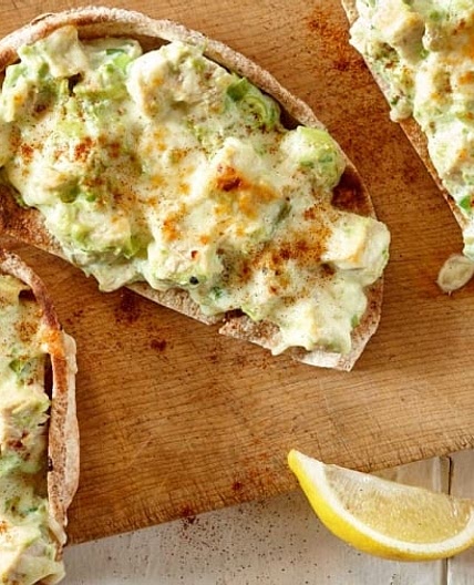 Open-faced Creamy Avocado Turkey Melt