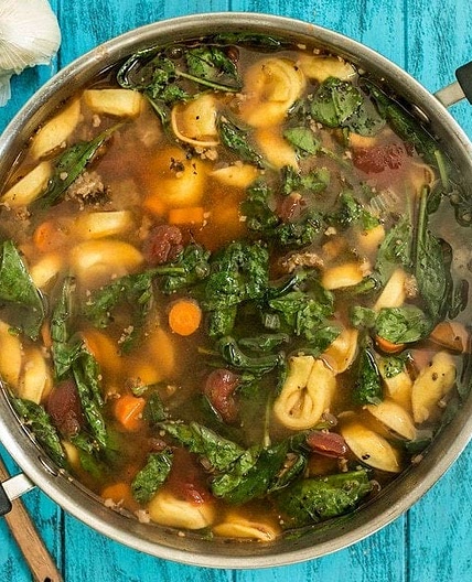 Sausage and Tortellini Soup