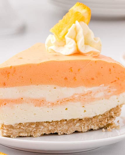 No Bake Orange Creamsicle Cheesecake