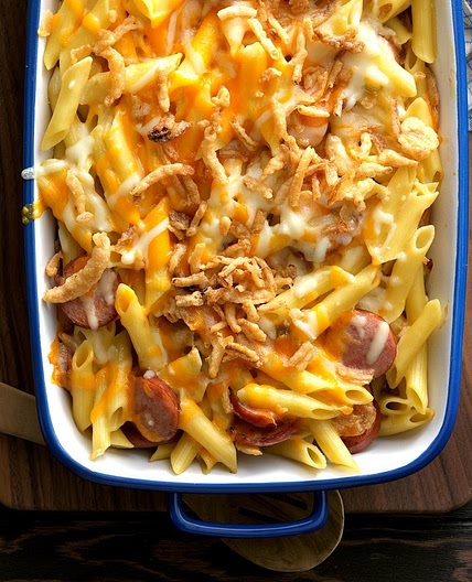Penne and Smoked Sausage Casserole