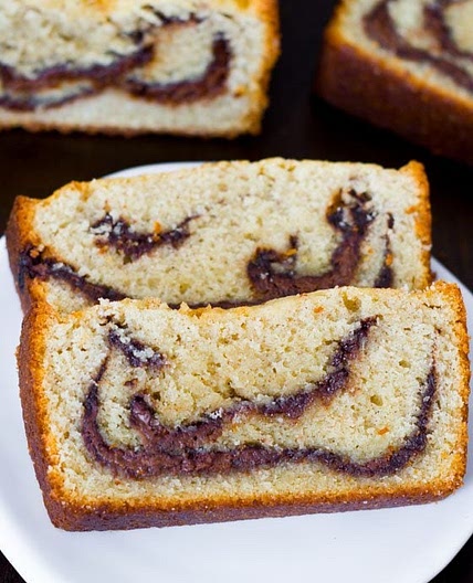 Nutella Swirl Pound Cake