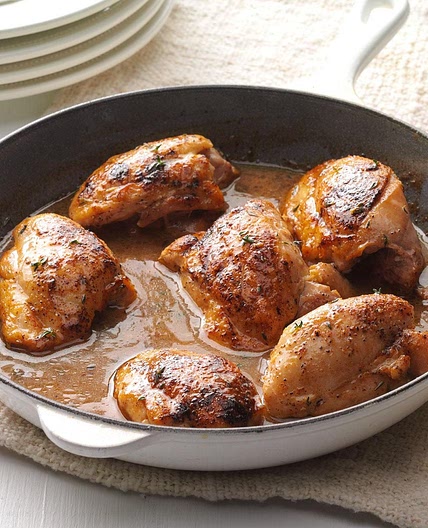 Apple-Glazed Chicken Thighs
