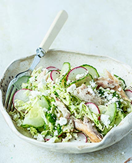 Mackerel, Cabbage and Feta Salad
