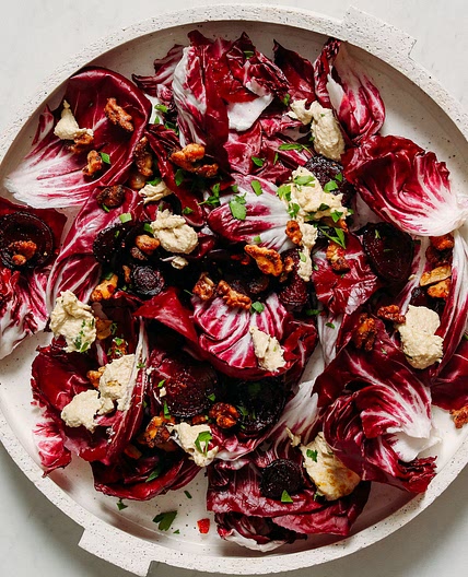 Radicchio Salad with Cashew Ricotta Dressing