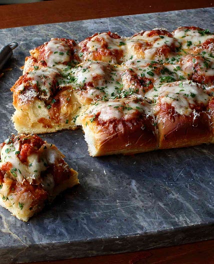 Meatball-Stuffed Garlic Bread Sliders