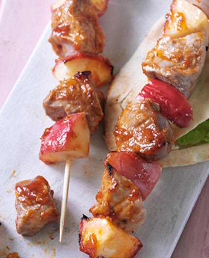 Pork & Apple BBQ Kebabs