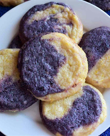 Lemon Blueberry Icebox Cookies