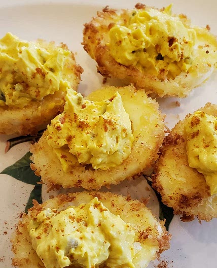Crunchy Air-Fried Deviled Eggs