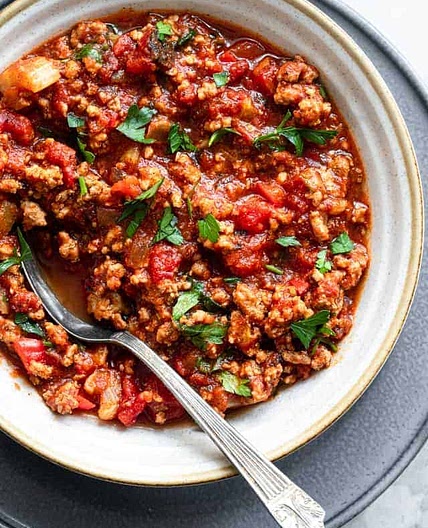 No-Bean Low Carb Keto Turkey Chili