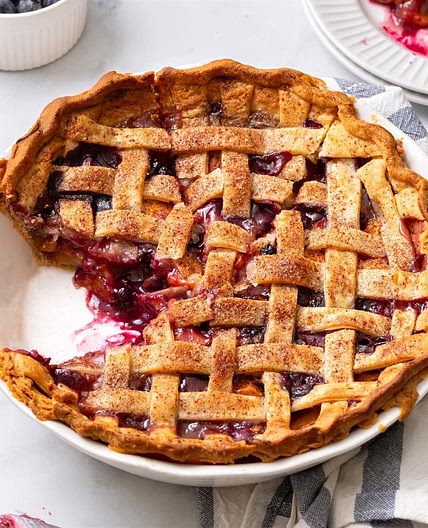 Peach Blueberry Pie